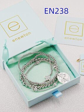 Enewton Four-Piece Bracelet Set in White Gold